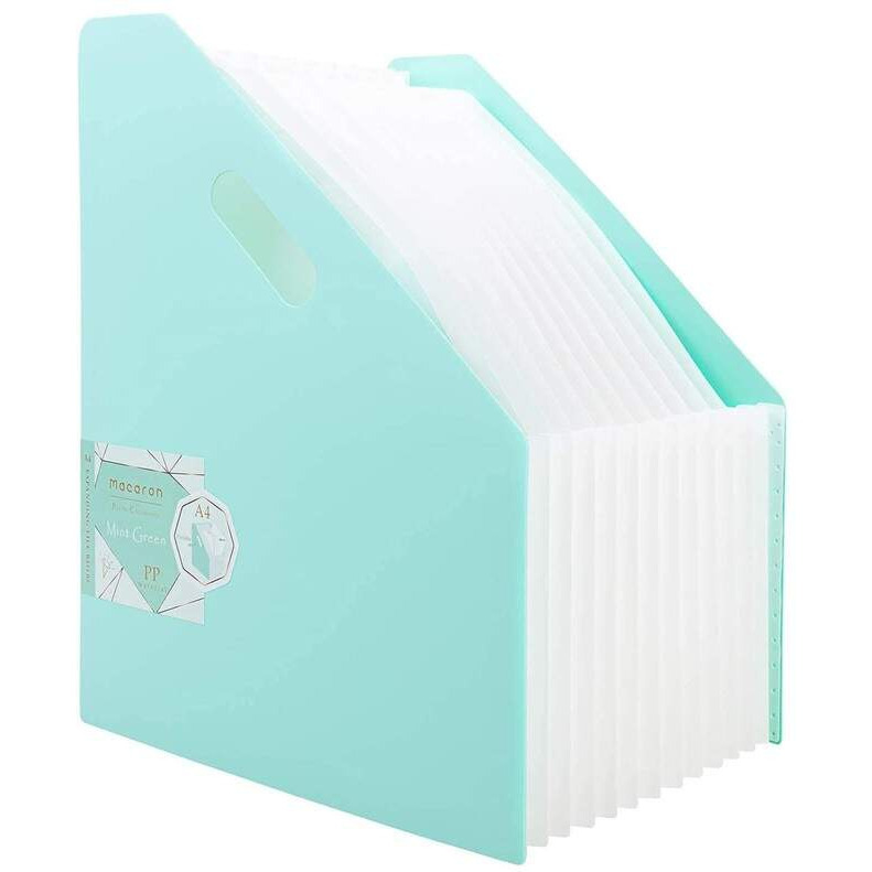 Organizer wolnostoj�cy harmonijkowy A4 MACARON zielony B41102 GREEN DELI