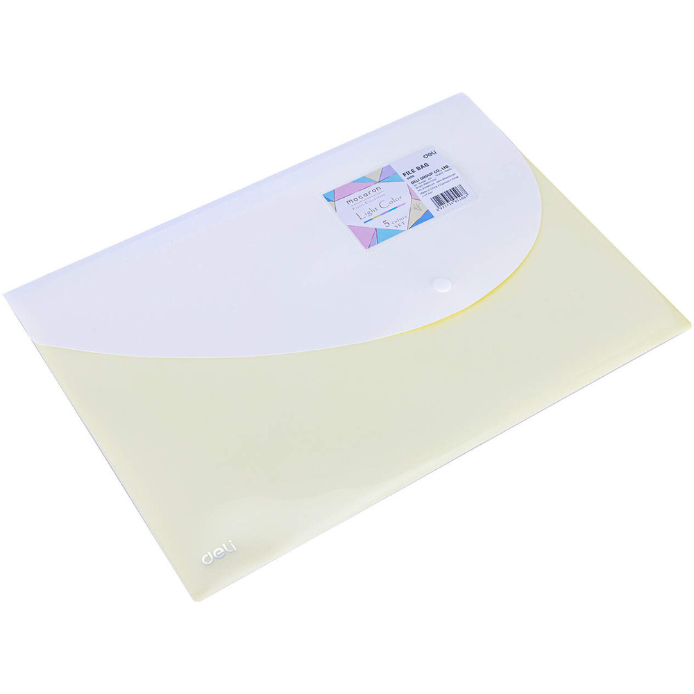 Teczka kopertowa na zatrzask MACARON z&oacute;�ta 5506 YELLOW DELI