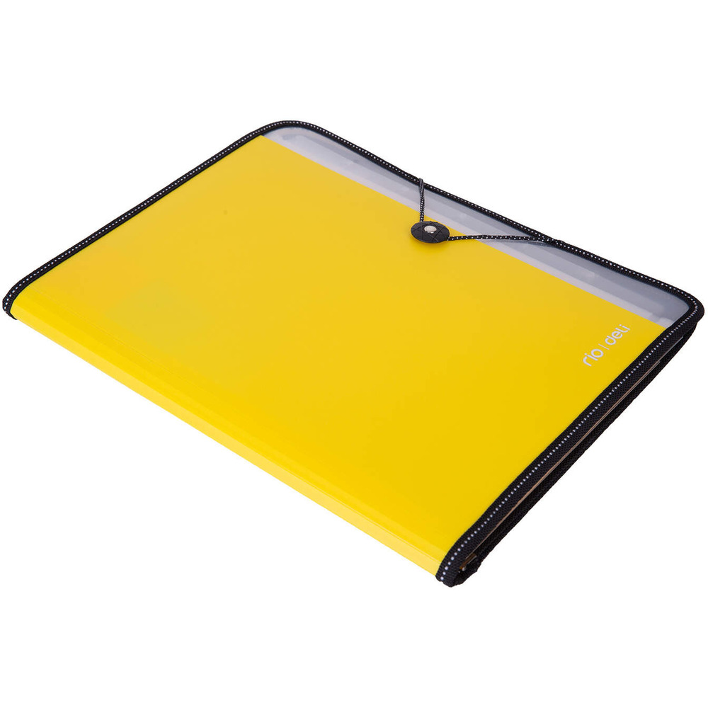 Teczka z gumk� A4 7-przegr&oacute;dek RIO �&oacute;�ta 38965 YELLOW DELI