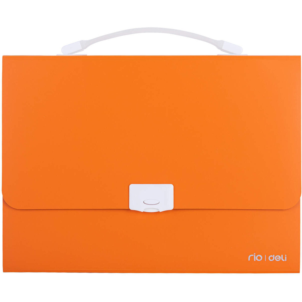 Teczka z r�czk� 13-przegr&oacute;dek RIO pomara�czowa 38126 ORANGE DELI
