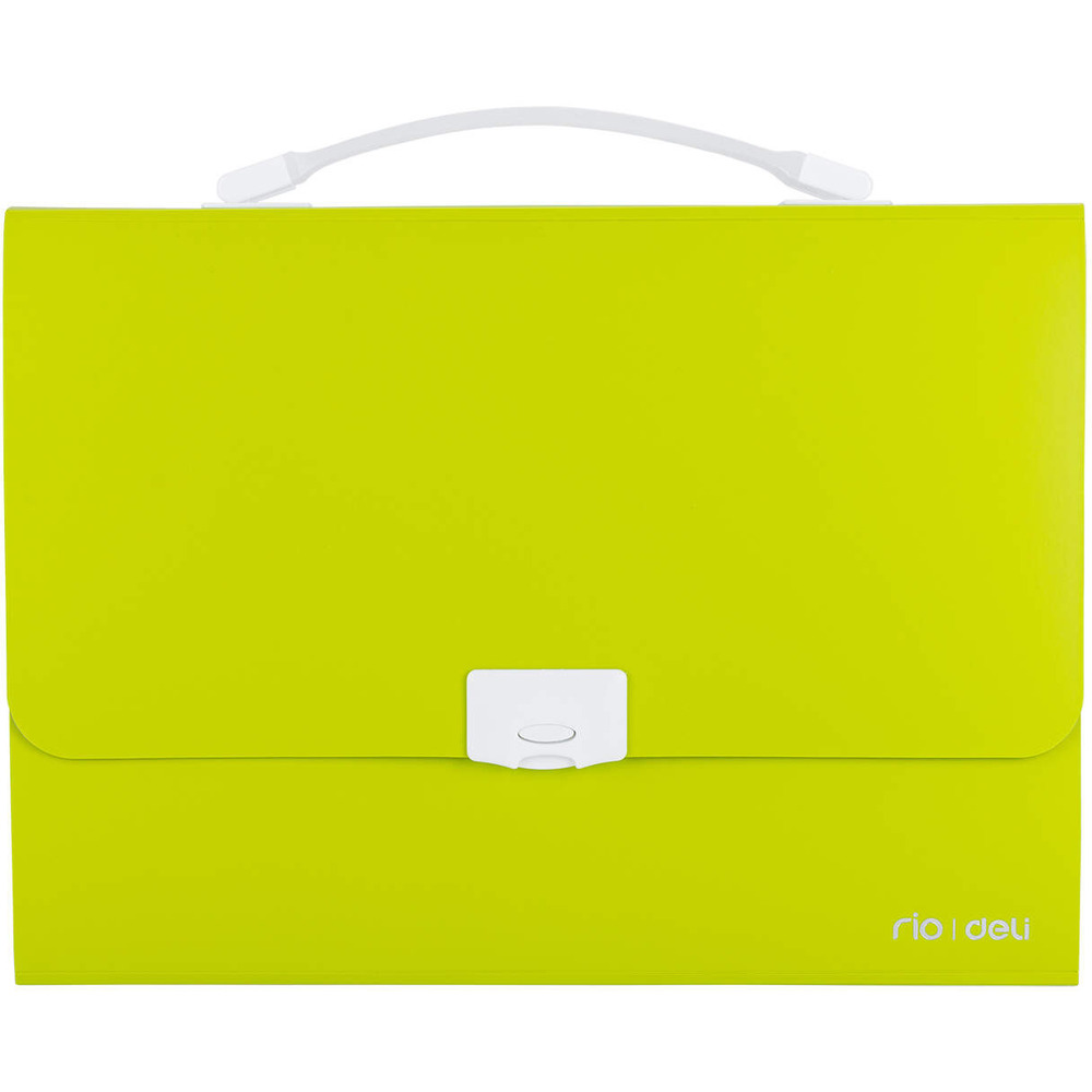 Teczka z r�czk� 13-przegr&oacute;dek RIO zielona 38126 GREEN DELI