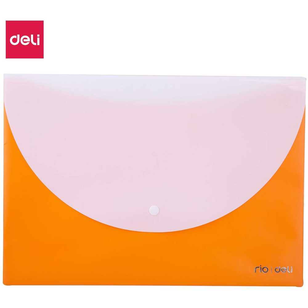 Teczka kopertowa na zatrzask A4 RIO pomara�czowa E38977 ORANGE DELI