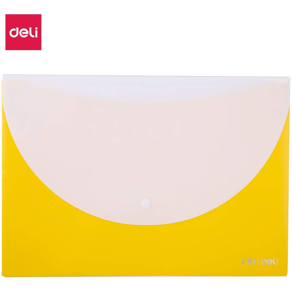 Teczka kopertowa na zatrzask A4 RIO �&oacute;�ta E38977 YELLOW DELI
