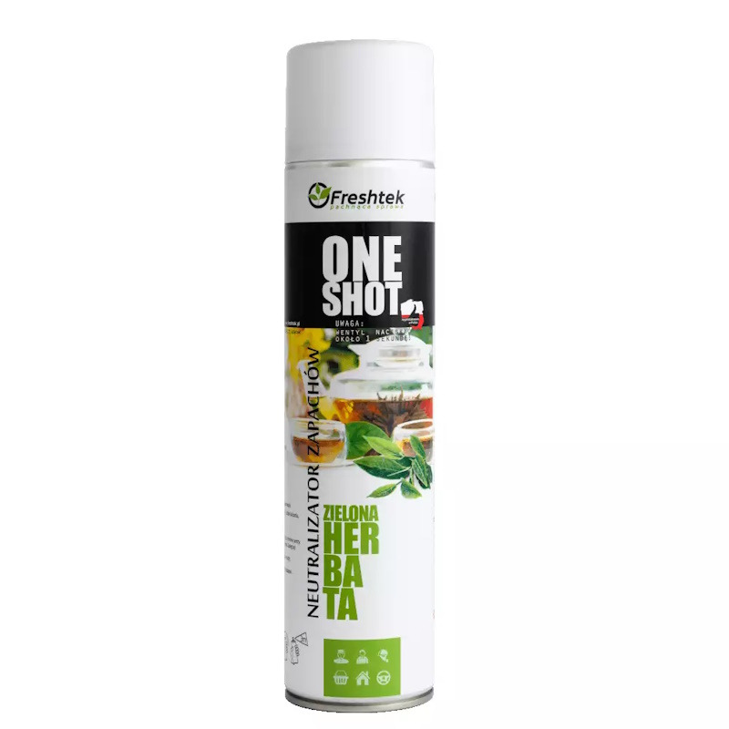 Freshtek ONE SHOT - Neutralizator zapachu, 600 ml - Zielona herbata
