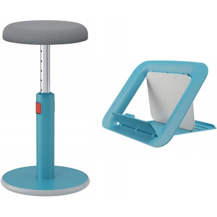 Zestaw Ergonomiczny sto�ek Ergo Cosy niebieski 65180061 + Podstawka pod laptopa Ergo Cosy niebieska