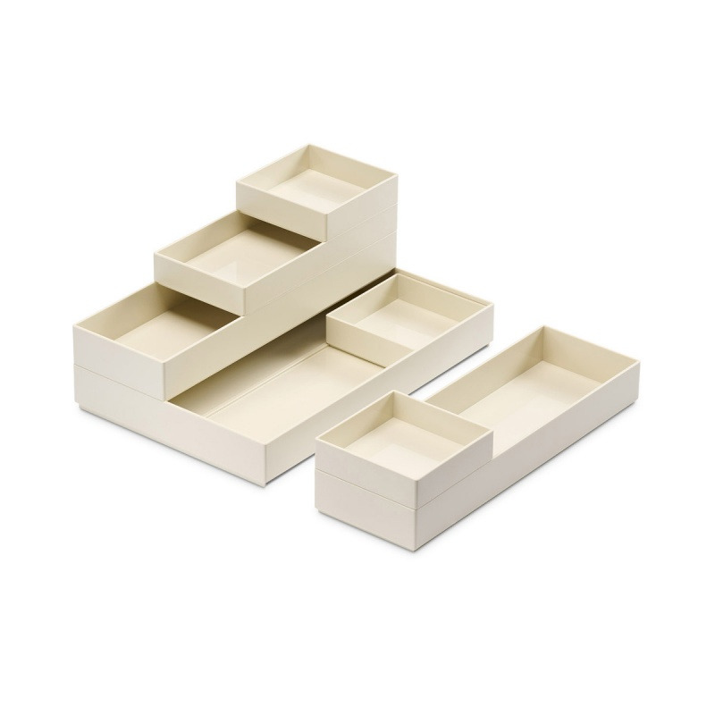 Zestaw pojemnik&oacute;w MOXOM Modular Trays, 250x170x65mm, 7 szt., bia�y