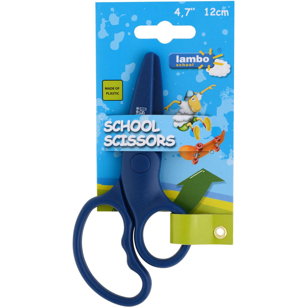 No�yczki LAMBO SCHOOL dla dzieci z plastikowym ostrzem 12cm L439