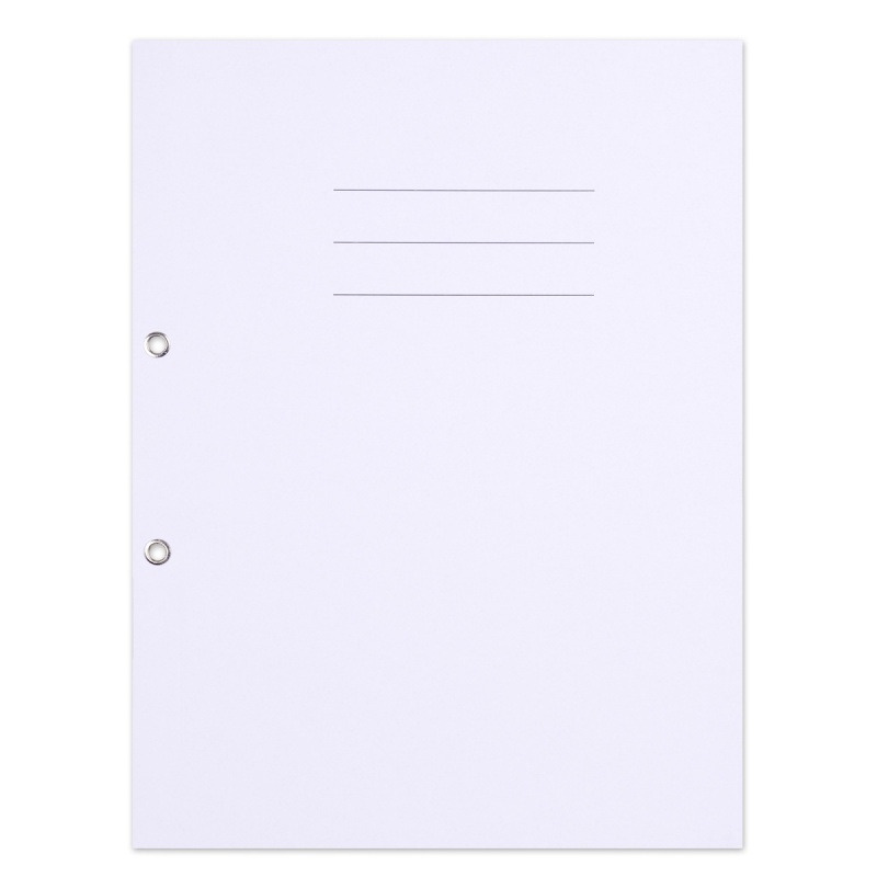 Skoroszyt OFFICE PRODUCTS Budget, karton, oczkowy, nadruk, 1/1, A4, 250gsm, bia�y