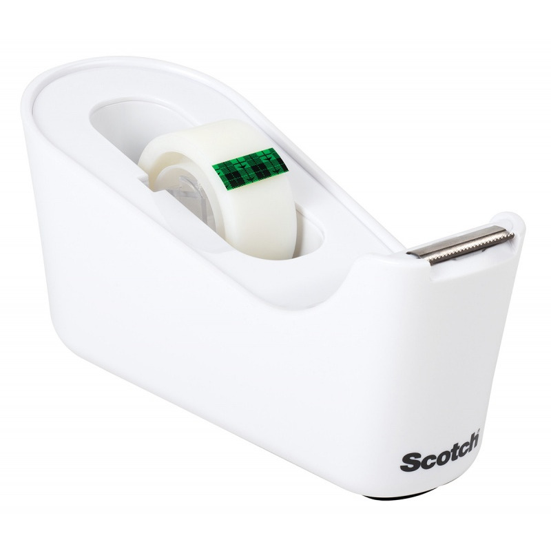 Dyspenser ta�my SCOTCH C18 + ta�ma Scotch&reg; Magic&trade; Invisible, 19mmx33m, bia�y