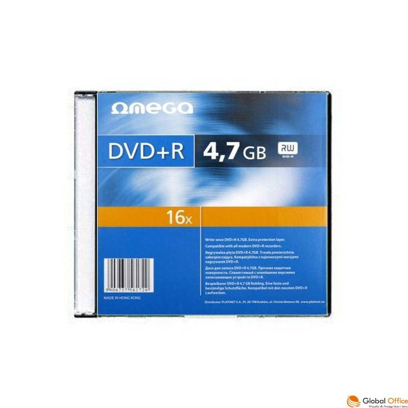 P�yta OMEGA DVD+R 4,7GB 16X SLIM CASE (10) OMD16S+
