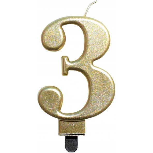 �wieczka urodzinowa metaliczna Z�OTA SF-357-3 GO PARTY