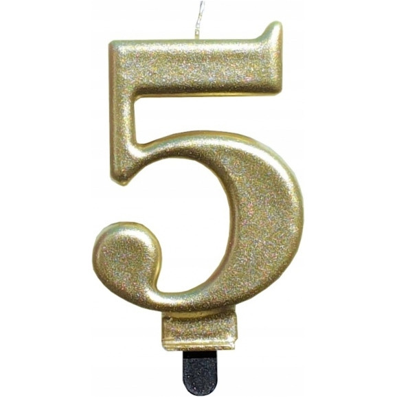 �wieczka urodzinowa metaliczna Z�OTA SF-357-5 GO PARTY