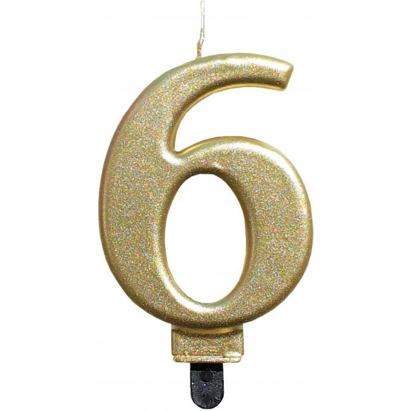 �wieczka urodzinowa metaliczna Z�OTA SF-357-6 GO PARTY