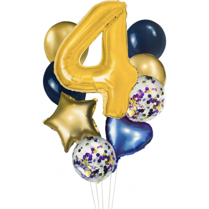 Zestaw balon&oacute;w cyfra 4 BCF-204-4 GO PARTY