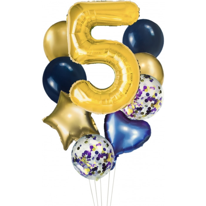 Zestaw balon&oacute;w cyfra 5 BCF-204-5 GO PARTY