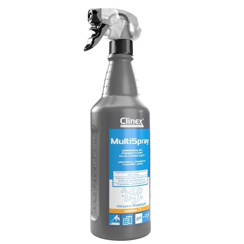 Clinex Multi Spray Mango - Uniwersalny spray do czyszczenia powierzchni, mango - 1 l