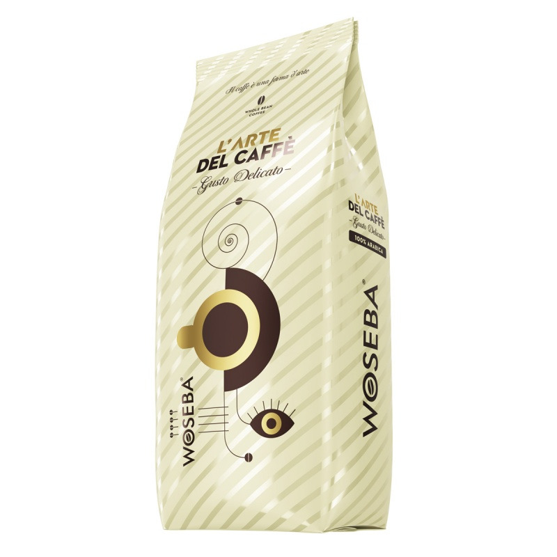 Kawa WOSEBA L&rsquo;arte del caff&egrave;, Gusto Delicato, ziarnista, 1000g