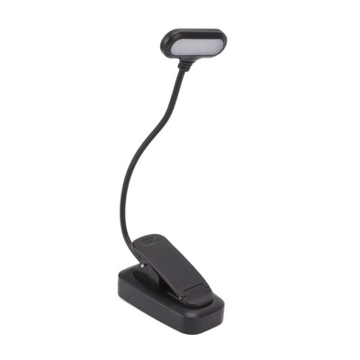 Lampka LED nocna z klipsem na ksi��k� czarna