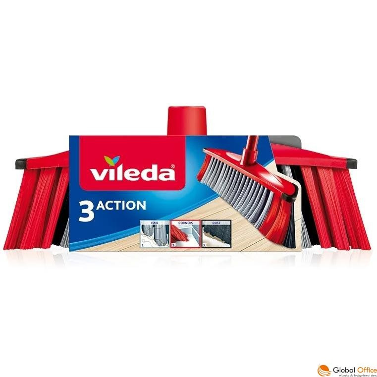 VILEDA Szczotka - wk�ad  3ACTION 19225  (kij dost�pny oddzielnie - kod: hs 0207000) miot�a