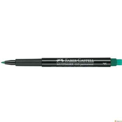 Foliopis z gumk� OHP MULTIMARK F 0.6 zielony FABER-CASTELL 151363