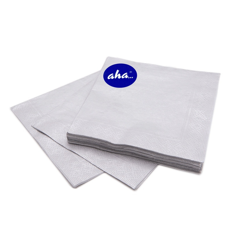 Serwetki AHA, 3-warstwowe, sk�adanie 1/4, 33x33cm, 20 szt., pastelowo szare