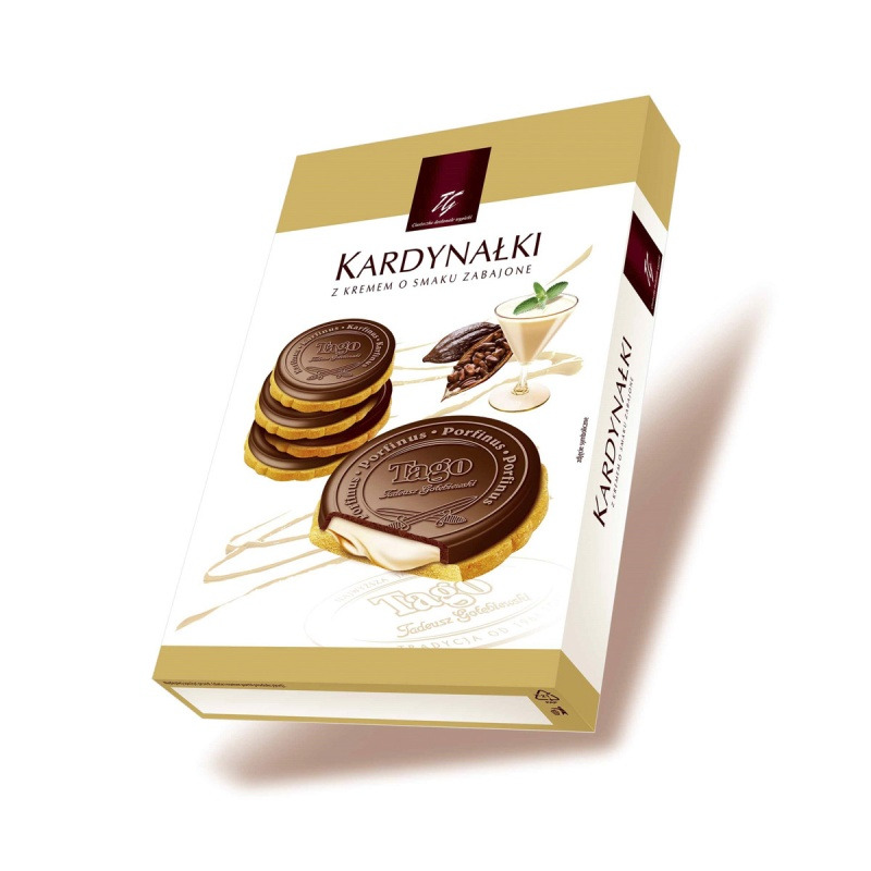 Kardyna�ki zabajone TAGO, w polewie, 180g