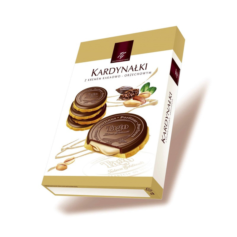 Kardyna�ki kakaowo-orzechowe TAGO, w polewie, 180g