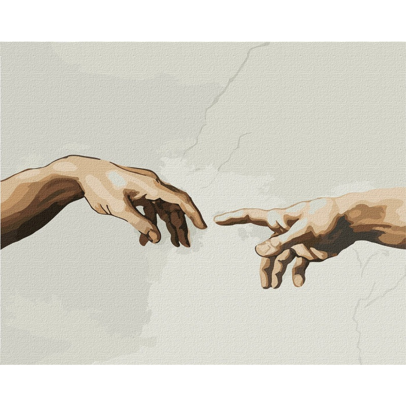 Malowanie po numerach IDEYKA, 40x50 cm, stworzenie Adama, 1 szt., w pude�ku