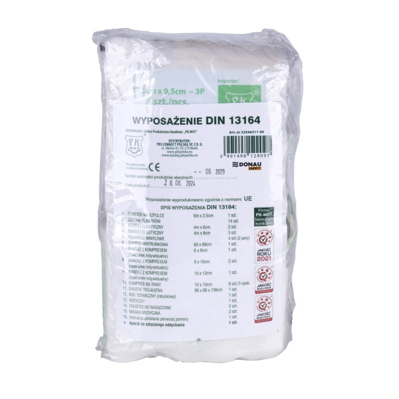 Wyposa�enie apteczki DONAU SAFETY, DIN 13164 +A