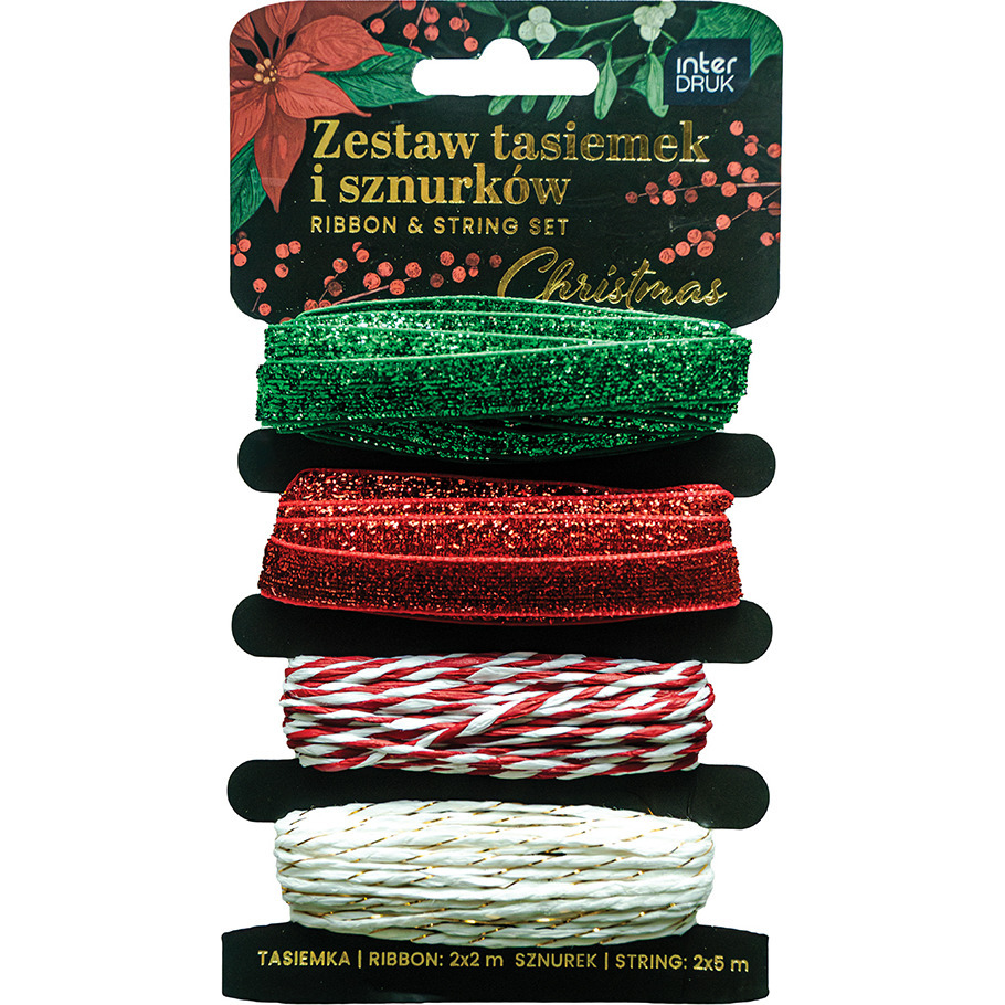 Zestaw tasiemek i sznurk&oacute;w CHRISTMAS INTERDRUK