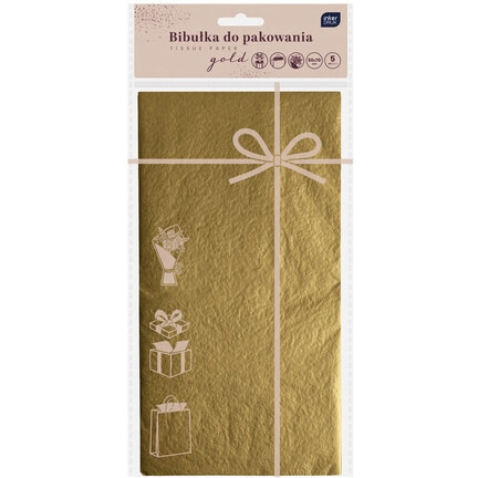 Bibu�ka do pakowania prezent&oacute;w 50x70cm Z�OTA INTERDRUK