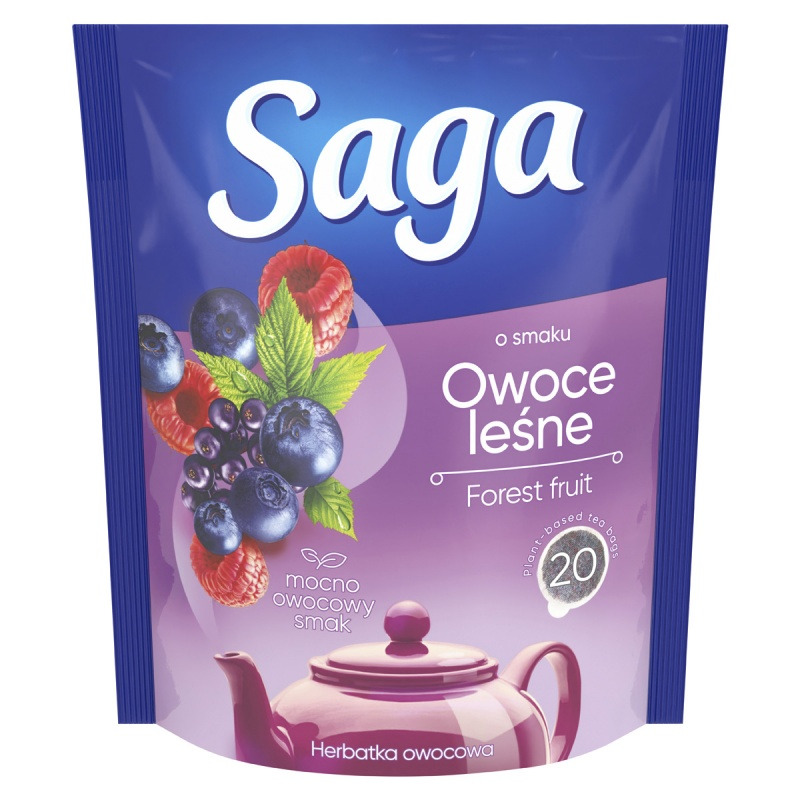 Herbata SAGA, owoce le�ne, 20 torebek