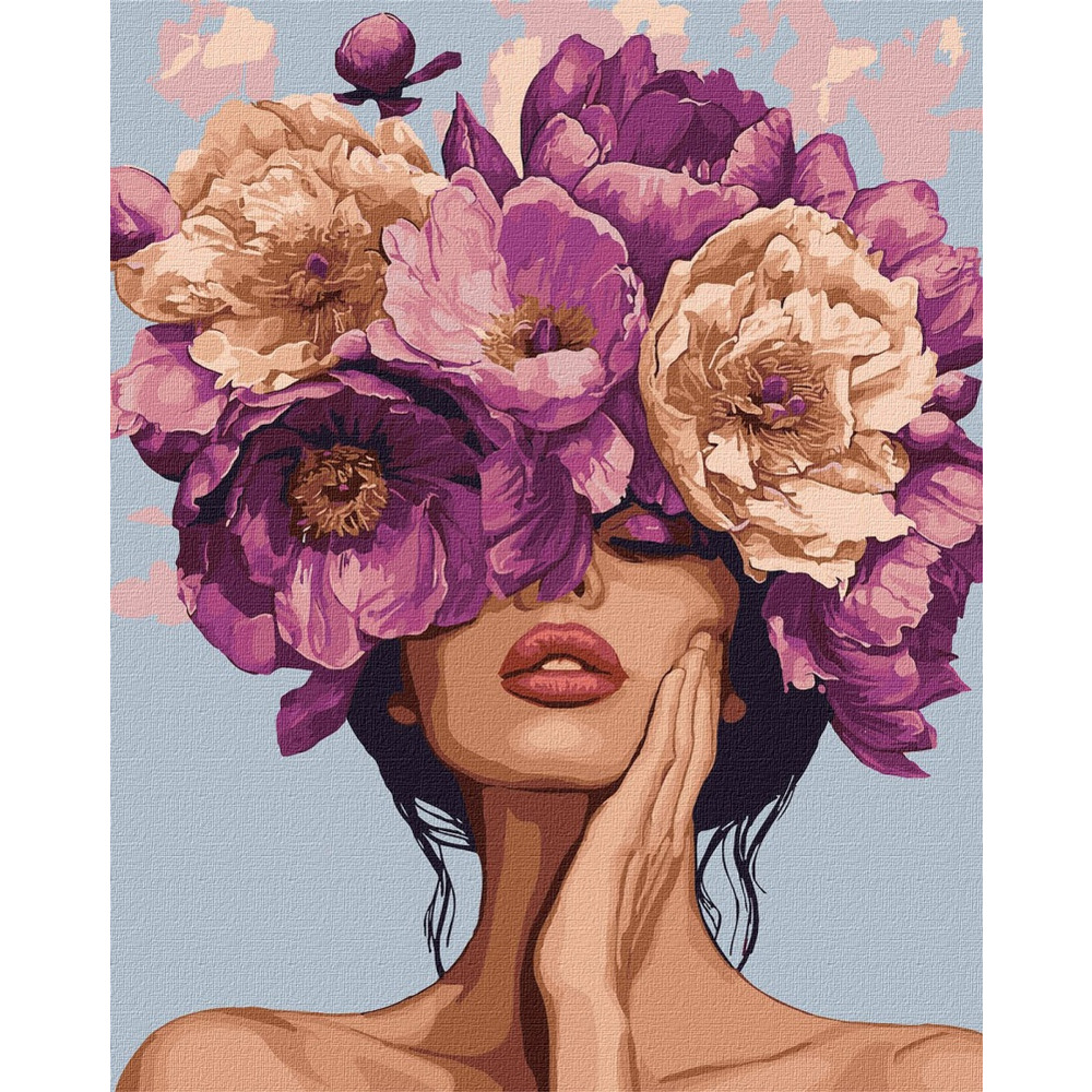 Malowanie po numerach IDEYKA, 40x50 cm, melodia kwiat&oacute;w, 1 szt., w pude�ku