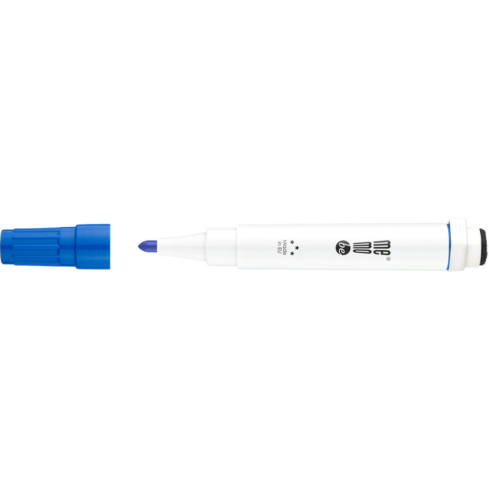 Marker do tablic sucho�cieralnych i flipchart&oacute;w z magnesem i g�bk� MM351 ko�c&oacute;wka okr�g�a niebieski