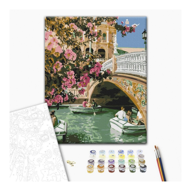Malowanie po numerach BRUSHME, 40x50 cm,&nbsp;Wenecja wiosn�, 1 szt., w pude�ku