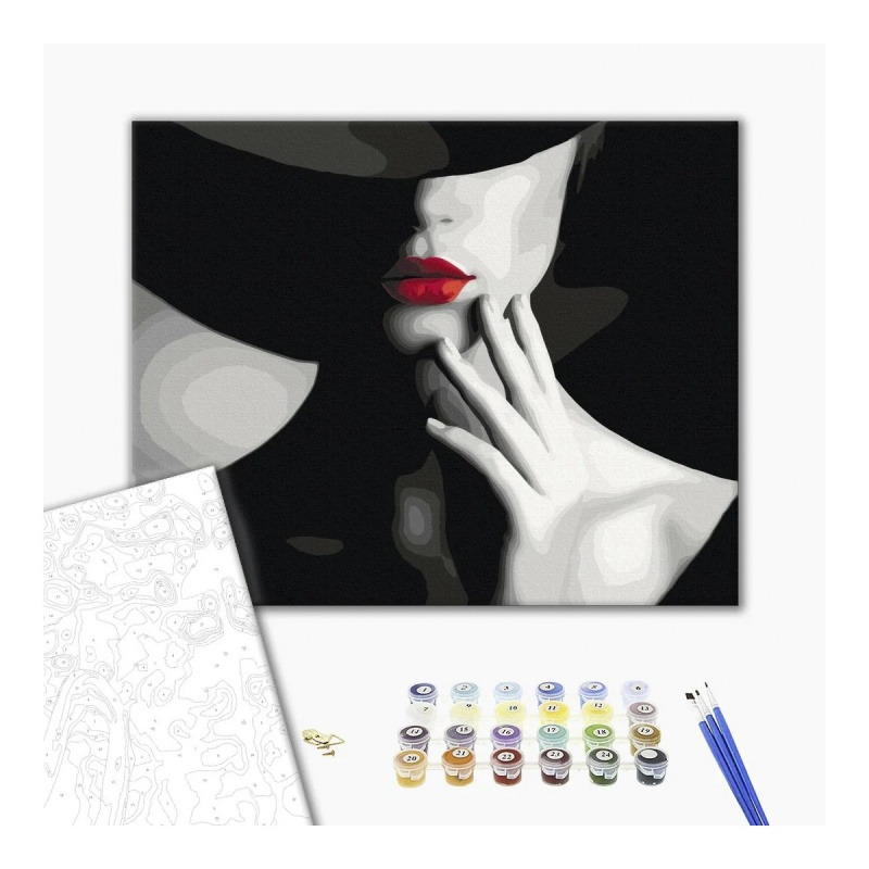 Malowanie po numerach BRUSHME, 40x50 cm,&nbsp;kolory pokusy, 1 szt., w pude�ku