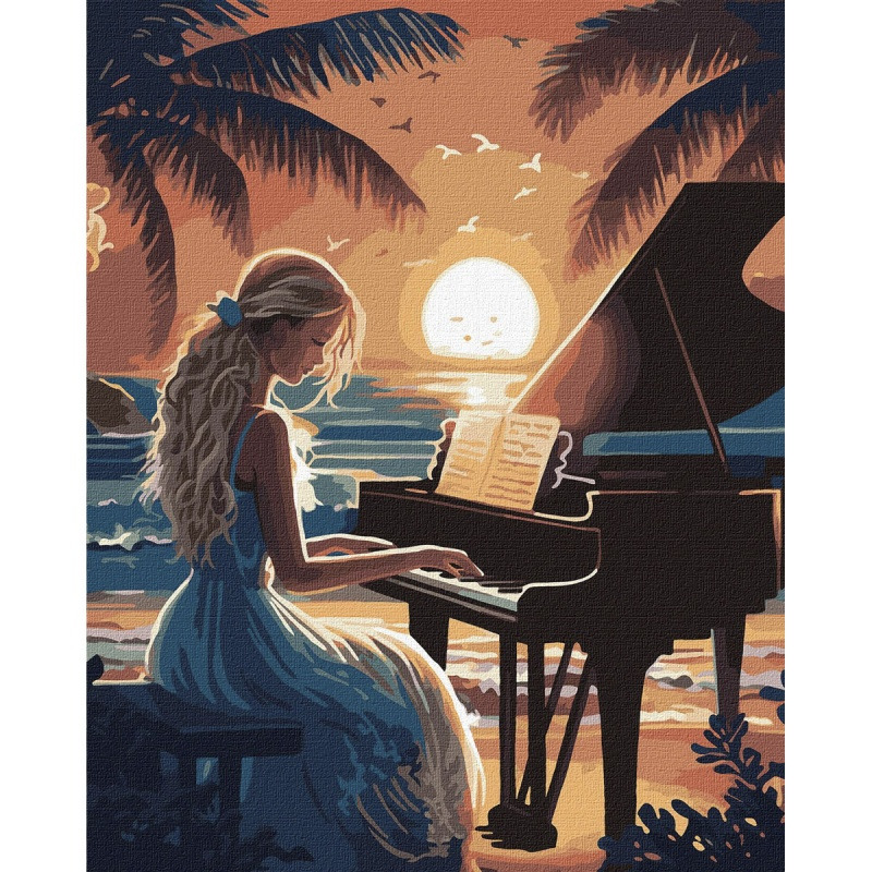 Malowanie po numerach IDEYKA, 40x50 cm, harmonia d�wi�k&oacute;w, 1 szt., w pude�ku