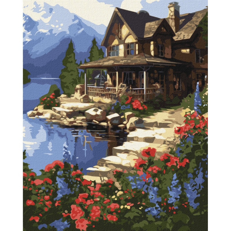 Malowanie po numerach IDEYKA, 40x50 cm, domek nad morzem, 1 szt., w pude�ku