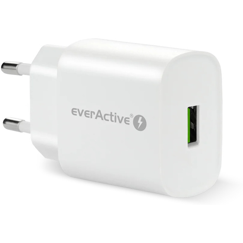 �adowarka sieciowa 230V EVERACTIVE SC-250Q 1xUSB-A 18W bia�a
