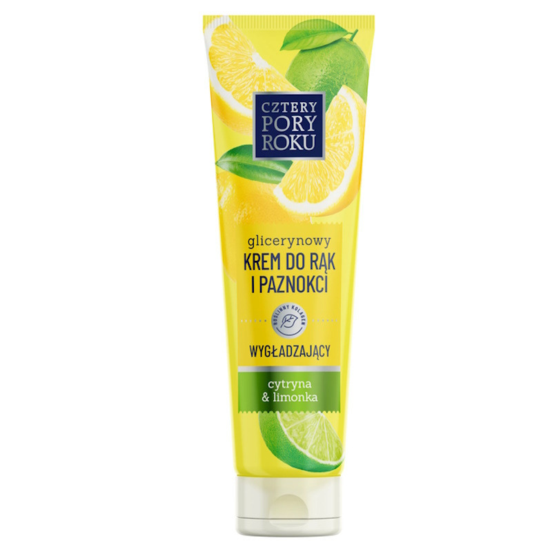 Cztery pory roku - Wyg�adzaj�cy krem do r�k i paznokci, 130 ml - Cytryna i limonka