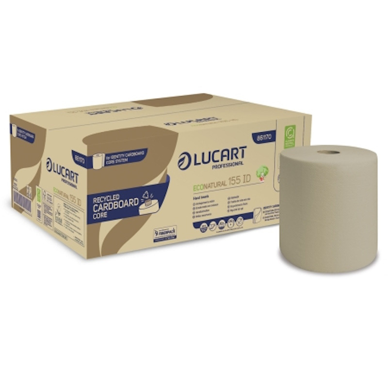 Lucart EcoNatural 155 ID &ndash; r�cznik w roli, 2-warstwowy, 155 m - 6 rolek