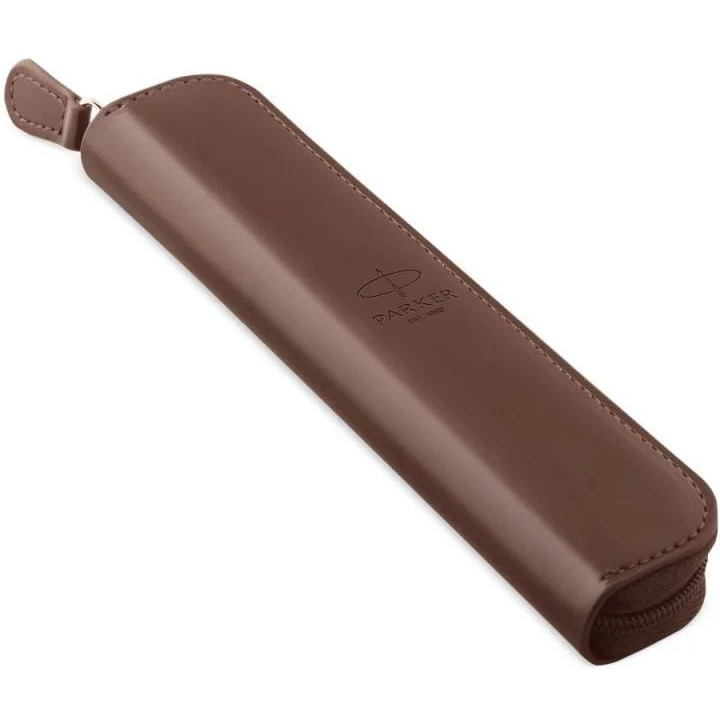 Etui sk&oacute;ropodobne PARKER pojedyncze na pi&oacute;ro lub d�ugopis burgund zamykane ZIP POUCH 2217022
