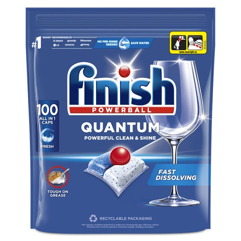Finish Powerball Quantum All in One &ndash; Tabletki do zmywarki &ndash; 100 sztuk