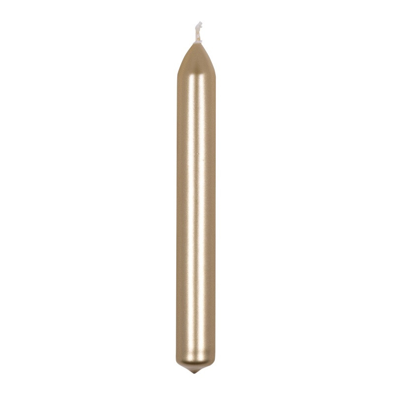 �wieca sto�owa prosta DONAU HOME, lakierowana, 20x170 mm, 10 szt., z�ota