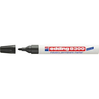 Marker przemys�owy permanentny 1,5-3mm czarny okr�g�a ko�c&oacute;wka 8300 EDDING