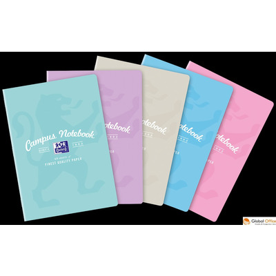 Zeszyt OXFORD CAMPUS A4 60k 90g pastel kratka z marginesem 400160108