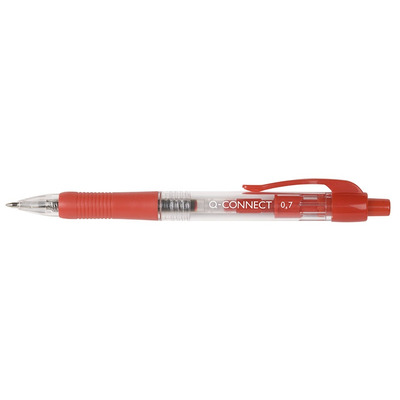 Długopis automatyczny Q-CONNECT 1,0mm, czerwony