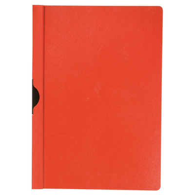 Skoroszyt Q-CONNECT z metalowym klipsem, PP, A4, 200/350mikr., czerwony
