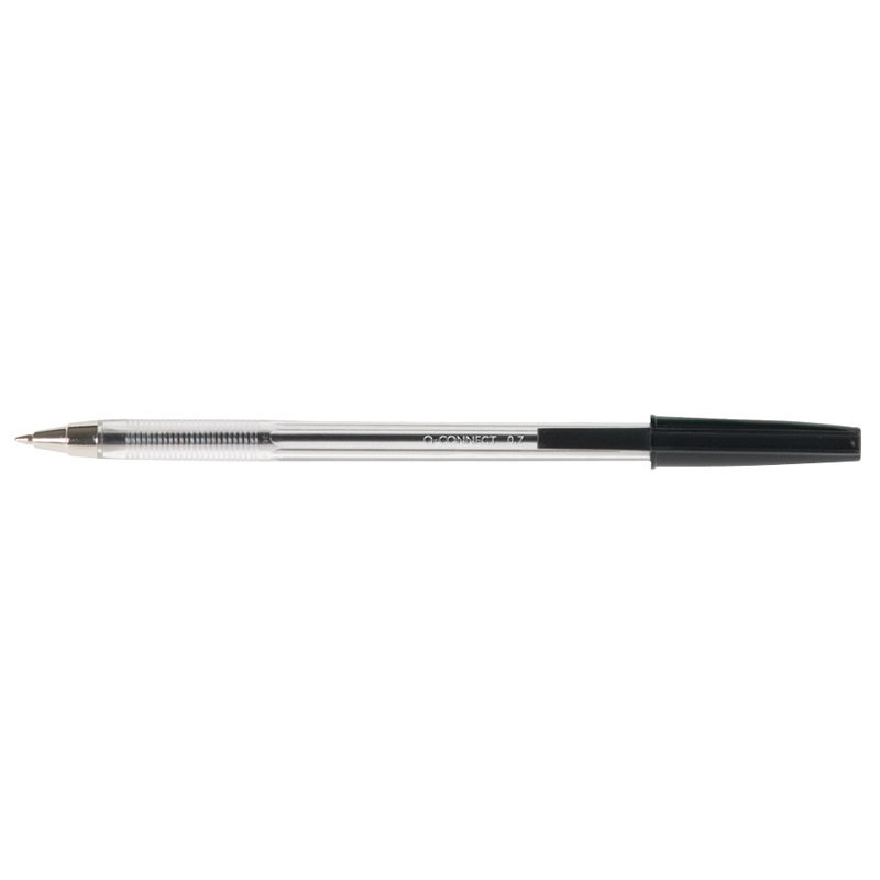 D�ugopis Q-CONNECT z wymiennym wk�adem 0,7mm (linia), czarny
