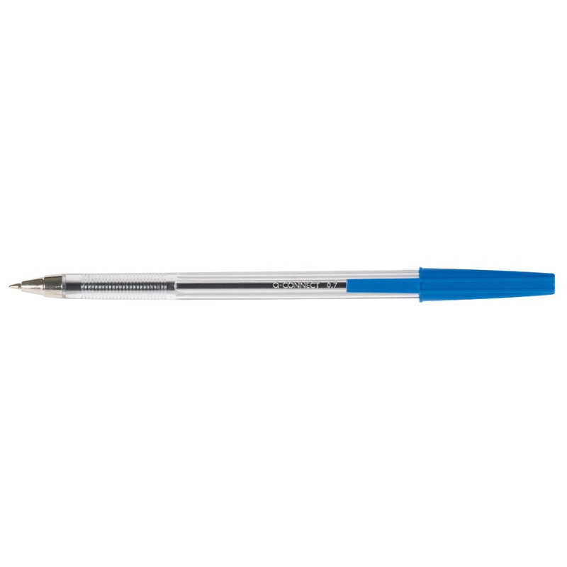 D�ugopis Q-CONNECT z wymiennym wk�adem 0,7mm (linia), niebieski